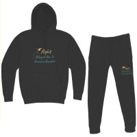 Flight Delayed Due To Hurricane Brandon Typography Hoodie & Jogger Set | Artistshot