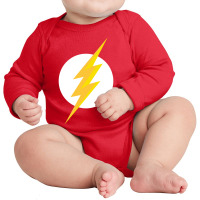 The Flash Long Sleeve Baby Bodysuit | Artistshot