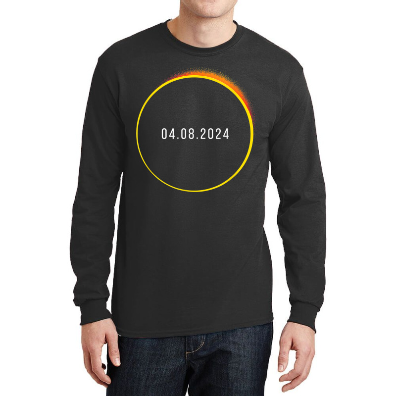 American Totality Solar Lunar Eclipse April 8, 2024 T Shirt Long Sleeve Shirts by dornakgb | Artistshot