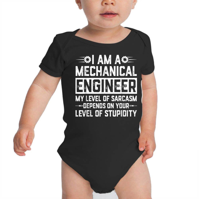 Retro Mechanical Engineer Level Of Sarcasm Engineering T Shirt Baby Bodysuit by komulavcasante6 | Artistshot