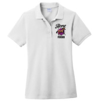 Horse Horse Person Horseman Cattle Ladies Polo Shirt | Artistshot