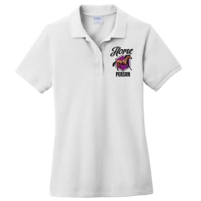 Horse Horse Person Horseman Cattle Ladies Polo Shirt by golferu | Artistshot