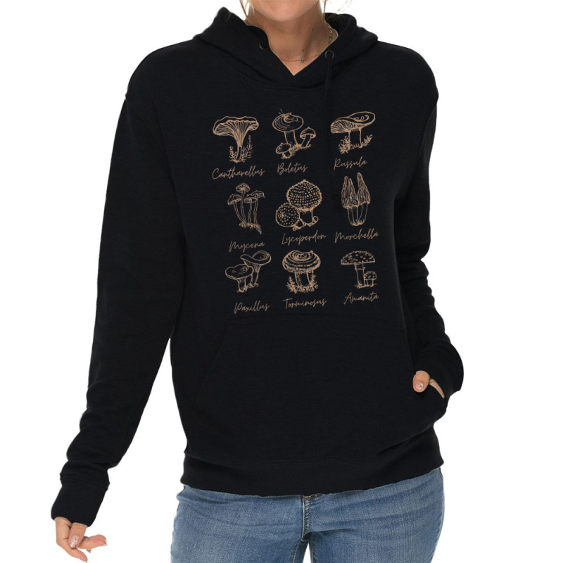 Fungi Mushroom Lover Mycology Vintage Goth Style Lightweight Hoodie by Hoang95 | Artistshot