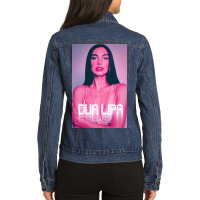 Dua  Future Nostalgic Pink Ladies Denim Jacket | Artistshot