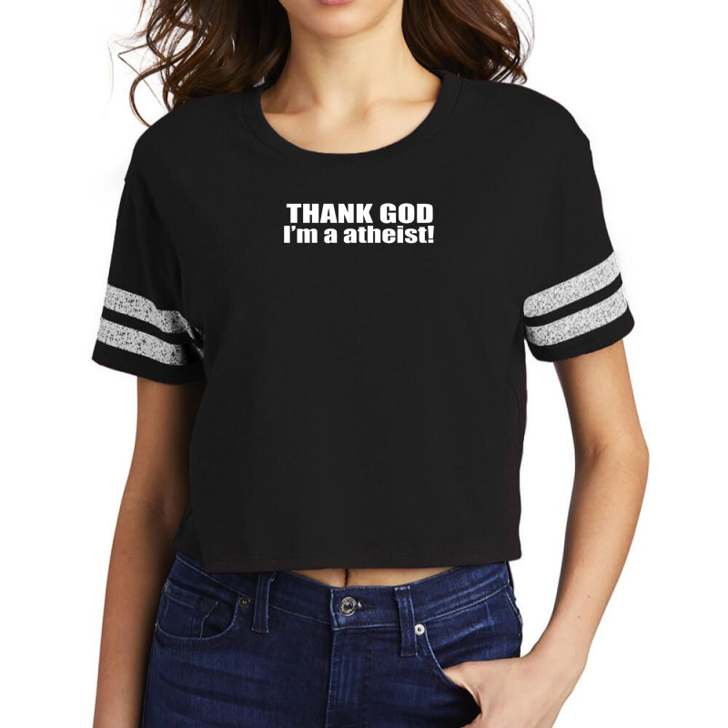 Atheist Atheism Scorecard Crop Tee by letnan sam | Artistshot