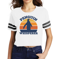 Penguin Women Vintage Penguin Whisperer Cute Sea Birds Penguin Lover 3 Scorecard Crop Tee | Artistshot