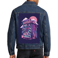 Retro Gaming Machine Men Denim Jacket | Artistshot