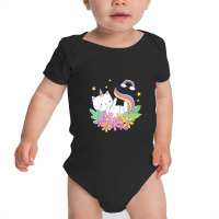 Cat Unicorn Aesthetic Flower Baby Bodysuit | Artistshot