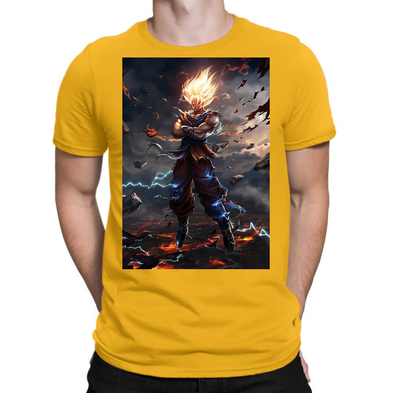 Son Goku Super Saiyan T-Shirt by Marie E | Artistshot