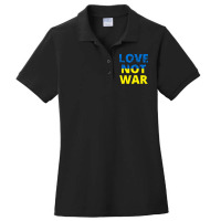 Love Not War Ladies Polo Shirt | Artistshot