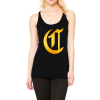 Old English Style Initial Letter Racerback Tank | Artistshot