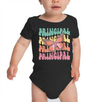 Principal Retro Groovy Principal Life T Shirt Baby Bodysuit | Artistshot