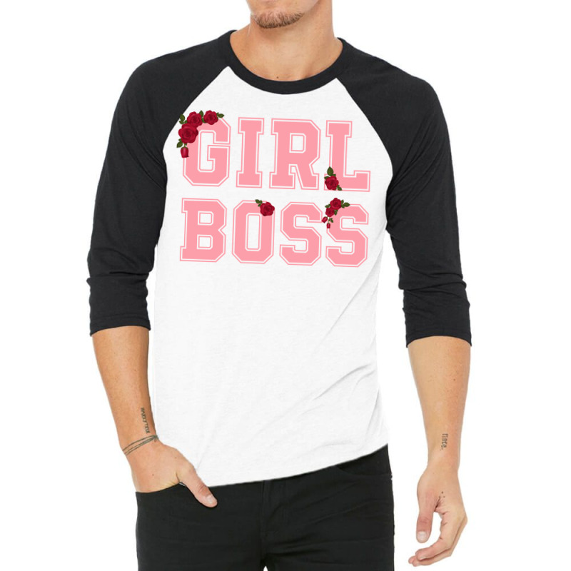 Girl Boss For Light 3/4 Sleeve Shirt by autlu2024 | Artistshot