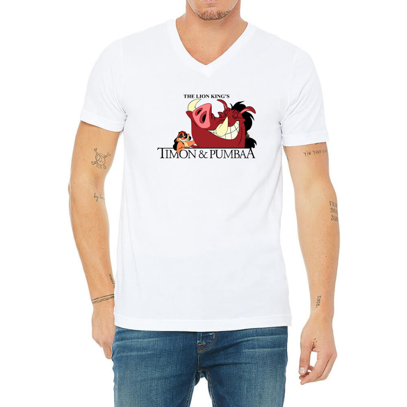 Timon Pumba V-Neck Tee by Reotechart | Artistshot