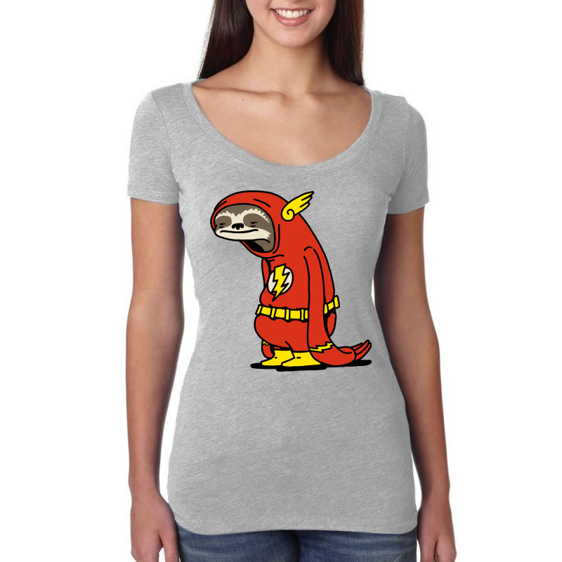 Custom Funny Sloth Shirt The Flash The Neutral Women's Triblend