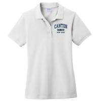 Canton New York Ny Vintage Athletic Sports Design T Shirt Ladies Polo Shirt | Artistshot