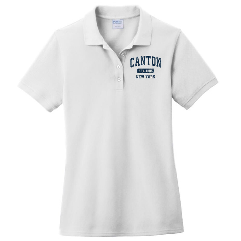 Canton New York Ny Vintage Athletic Sports Design T Shirt Ladies Polo Shirt by peersodshamiw8 | Artistshot