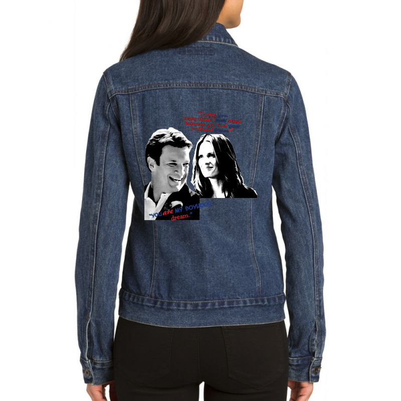 Vintage Graphic  Television Art Characters Day Gift Ladies Denim Jacket by Ubila-Stickers | Artistshot