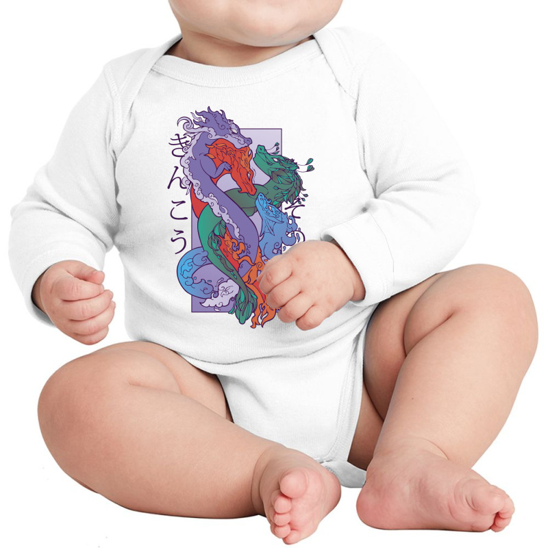 Ancient Dragon Creatures Long Sleeve Baby Bodysuit by SamKal | Artistshot