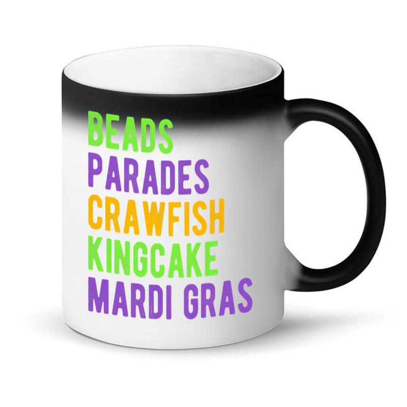 Beads, Parades, Crawfish, Kingcake, Mardi Gras Magic Mug | Artistshot