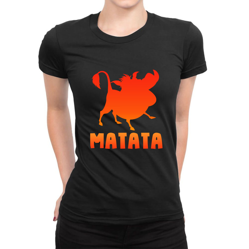 Cool Gradien Art Matata Ladies Fitted T-Shirt by Reotechart | Artistshot