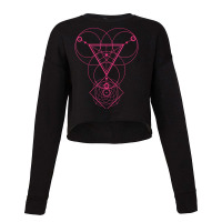 Occult Magic Sacred Geometry Circle Triangle Square T Shirt Cropped Sweater | Artistshot