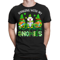 St Patricks Day Hanging With My Gnomies Nurse Stethoscope T Shirt T-shirt | Artistshot