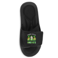 St Patricks Day Hanging With My Gnomies Nurse Stethoscope T Shirt Slide Sandal | Artistshot