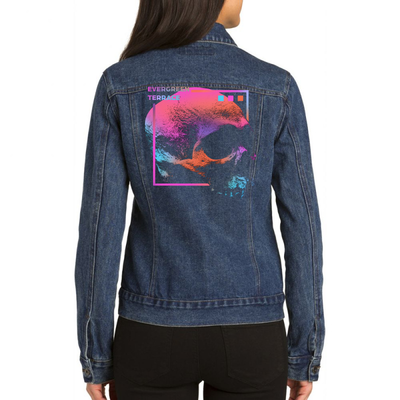 Skull Bow Ladies Denim Jacket by renkuz | Artistshot