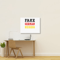 The Cut   Fake German Heiress Premium T Shirt Landscape Canvas Print | Artistshot