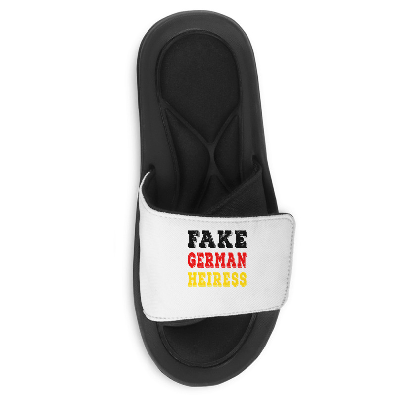 The Cut   Fake German Heiress Premium T Shirt Slide Sandal | Artistshot