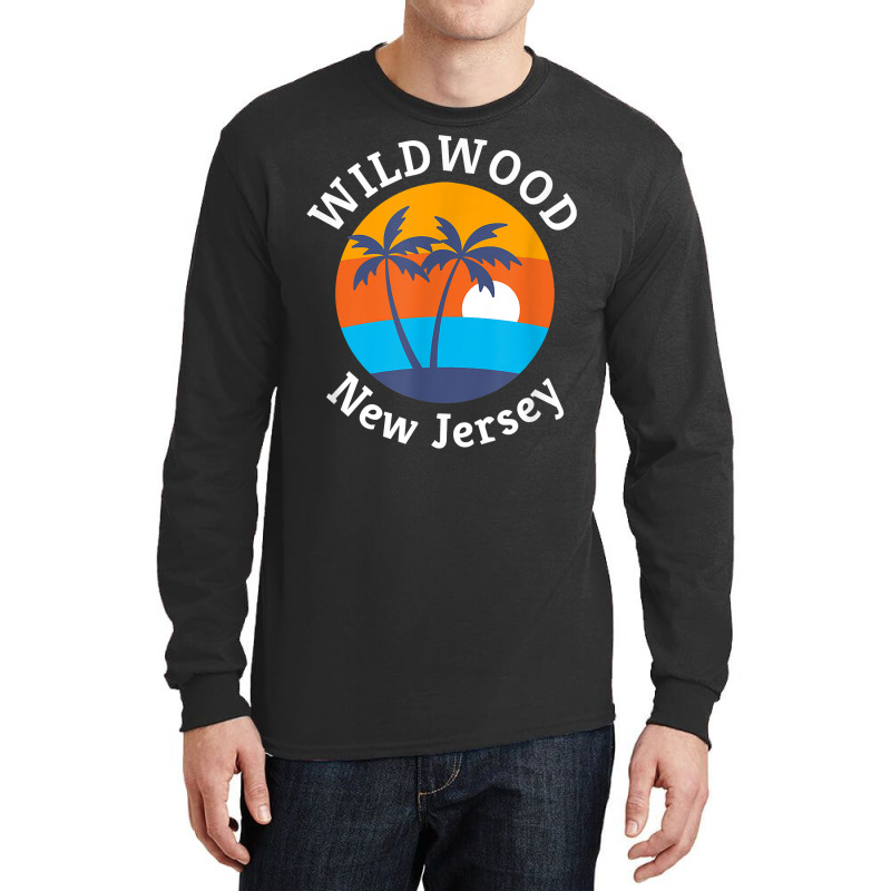 Wildwood Beach New Jersey Summer Vacation Souvenir T Shirt Long Sleeve Shirts | Artistshot