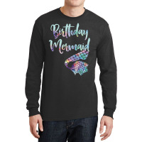 Birthday Mermaid Shirt T Shirt Long Sleeve Shirts | Artistshot