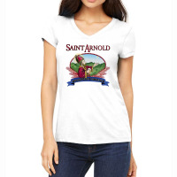 Saint Arnold Women's V-neck T-shirt | Artistshot