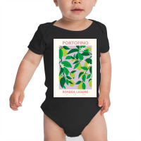 Affiche De Portofin Flower Market Baby Bodysuit | Artistshot