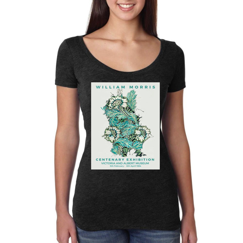 Mid William Morris   Anemone Women's Triblend Scoop T-shirt by fishd47 | Artistshot