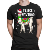 Fleece Feliz Navidad Llama Christmas Cute Xmas Gift 73 T-shirt | Artistshot