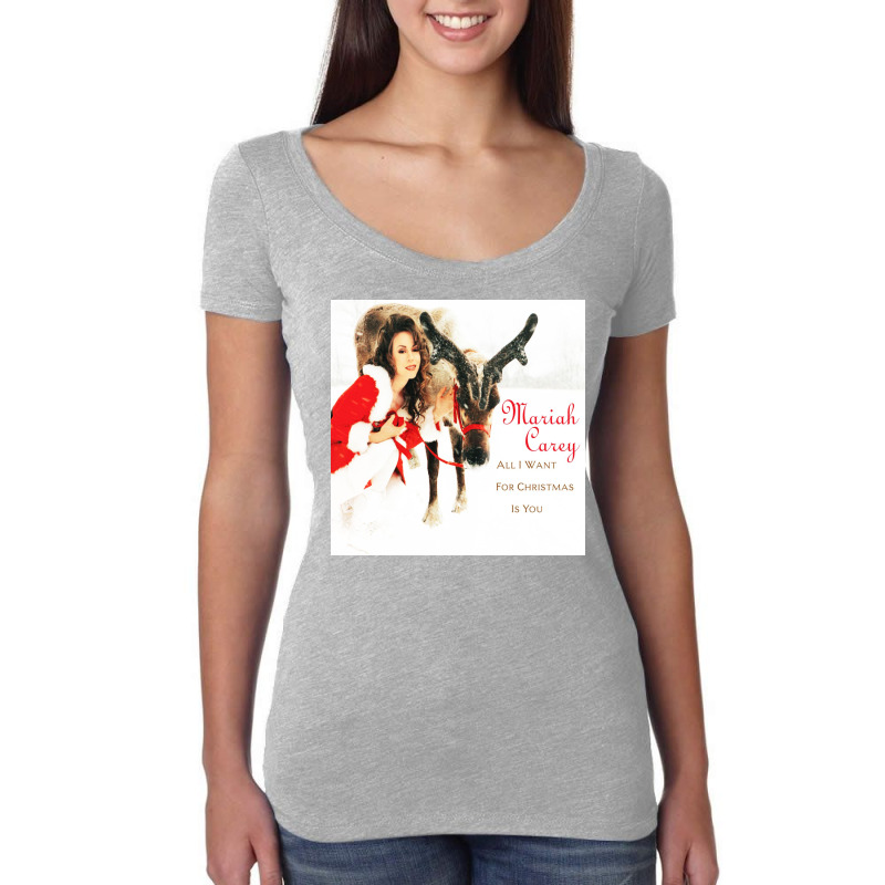 All I Want For Christmas Is You Women's Triblend Scoop T-shirt by ABudiPranoto | Artistshot