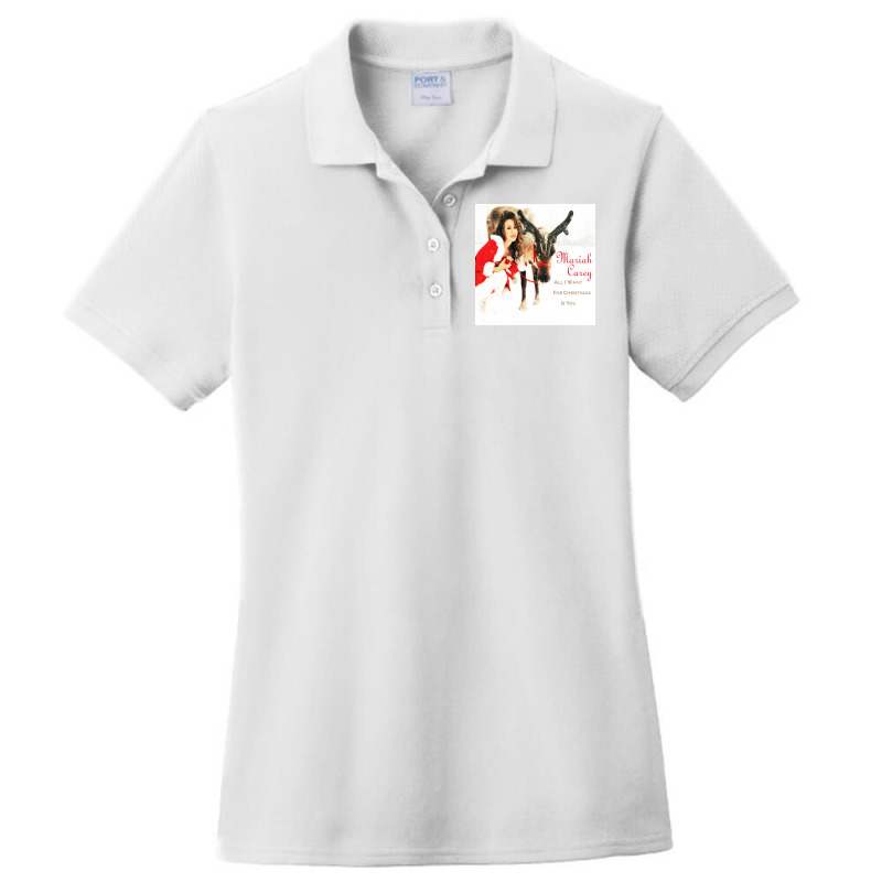 All I Want For Christmas Is You Ladies Polo Shirt by ABudiPranoto | Artistshot