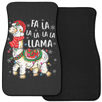 Fa La La Llama Christmas Funny Christmas Llama Xmas Lights 147 Front Car Mat | Artistshot