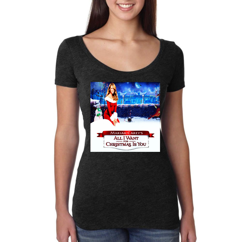 All I Want For Christmas Is You Women's Triblend Scoop T-shirt by ABudiPranoto | Artistshot