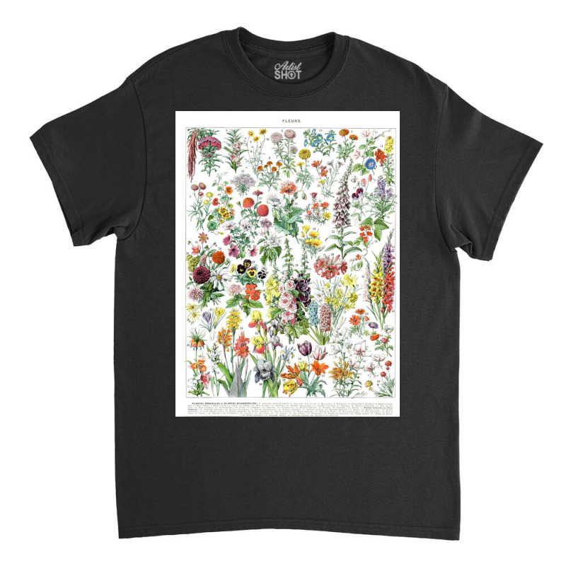 Flower Market Vintage Annual  Print Botanical Classic T-shirt by brianpresley51 | Artistshot