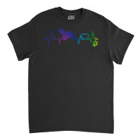 Cocker Spaniel T  Shirt Cocker Spaniel Colorful Heartbeat, Heart & Dog Classic T-shirt | Artistshot