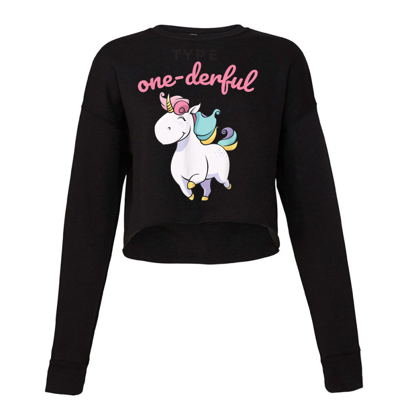 Type Onederful Shirt Type 1 Diabetes Awareness Unicorn Tee Cropped Sweater by cheesebroughbrensen | Artistshot