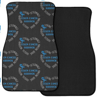 Colon Cancer T  Shirt Colon Cancer Survivor T  Shirt Front Car Mat | Artistshot