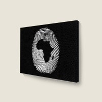 Black History Month African  Africa Fingerprint Landscape Canvas Print | Artistshot