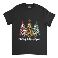 Funny Christmas Tree Leopard Cheetah Print Merry Christmas T Shirt Classic T-shirt | Artistshot