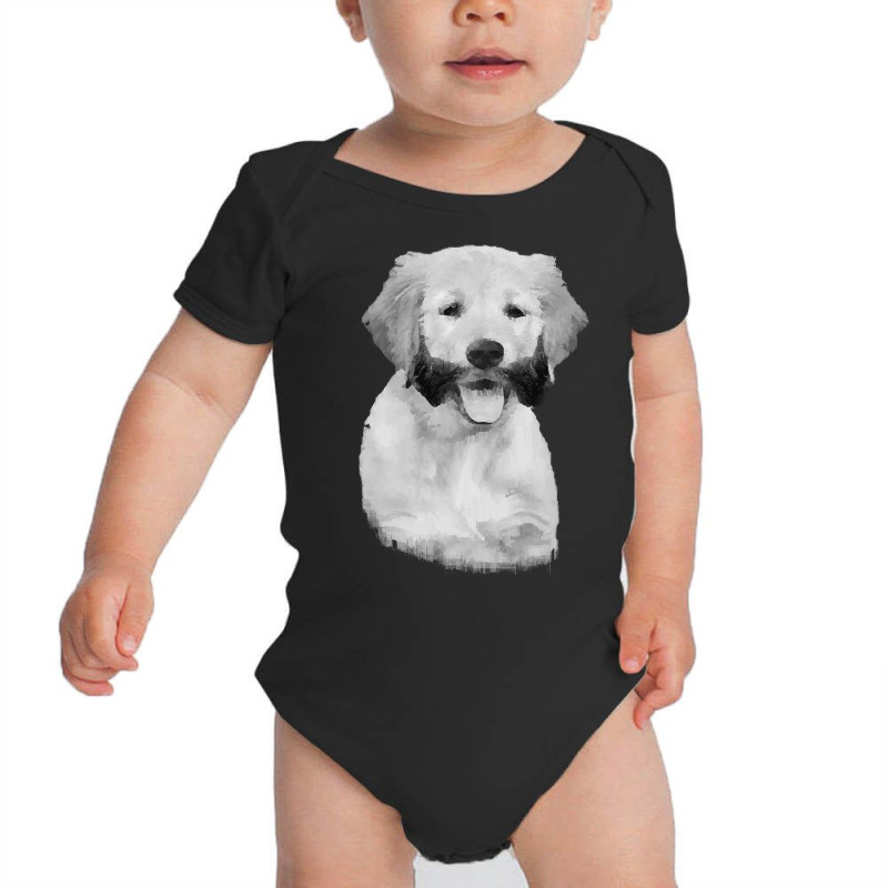 Golden Retriever With Sideburns T  Shirt Golden Retriever With Sidebur Baby Bodysuit by trompeloise212 | Artistshot