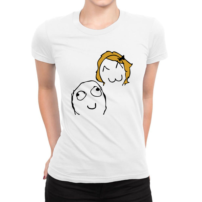 Derp Derpina Ladies Fitted T-Shirt by Kizaide | Artistshot