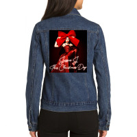 All I Want For Christmas Is You Ladies Denim Jacket | Artistshot